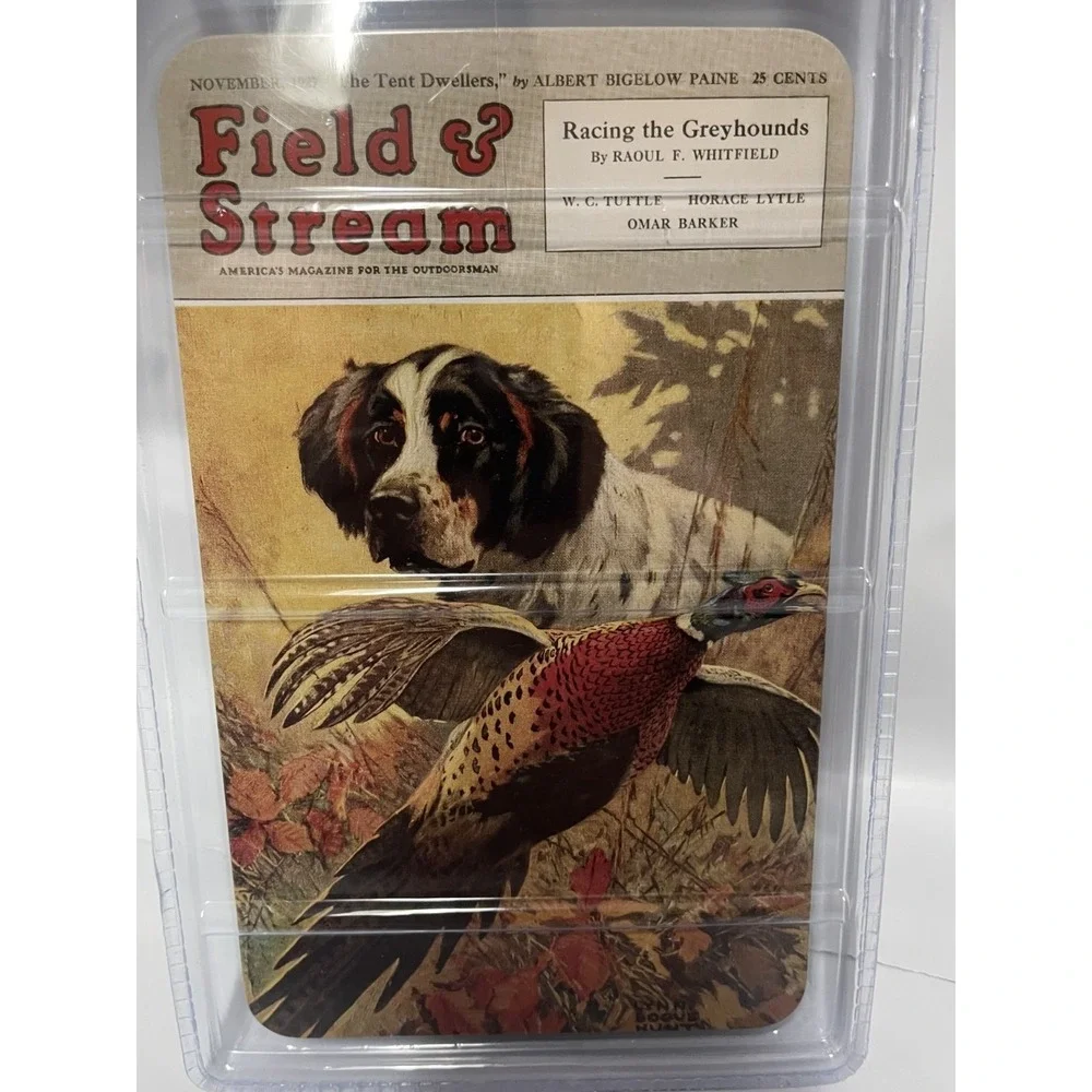 FIELD AND STREAM RACING THE‎ GREYHOUNDS BIRD 3 KNIFE SET WOOD HANDLES